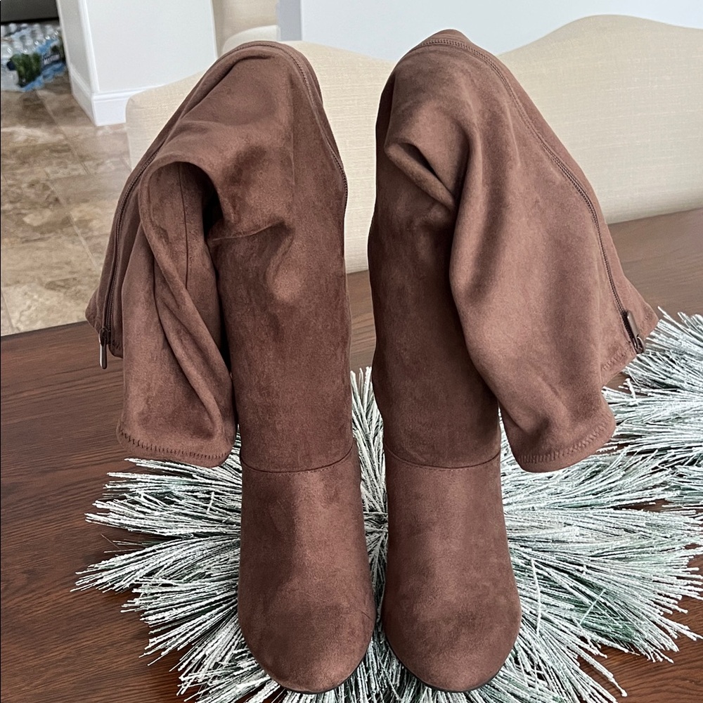 Torrid Chocolate Suede Heeled Boots